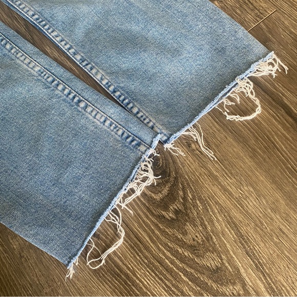 MOTHER The Tomcat Raw Hem Light Wash Jeans - Picture 5 of 8